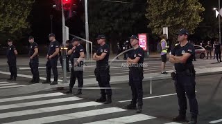 Tens of thousands of anti-government protesters march in Belgrade