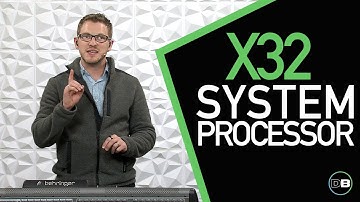Use the Behringer X32 As Your System Processor