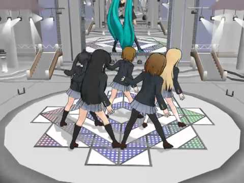 【MMD】で『みくみくにしてあげる♪』ダンス：桜が丘高等学校軽音楽部