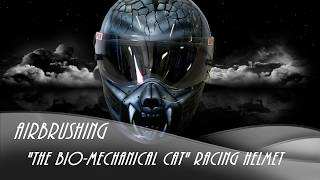 Airbrushed Racing Helmet