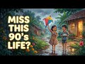 A Rainy Day in 90s Village 🌧️ | Childhood Memories, Paper Boats & Cozy ASMR