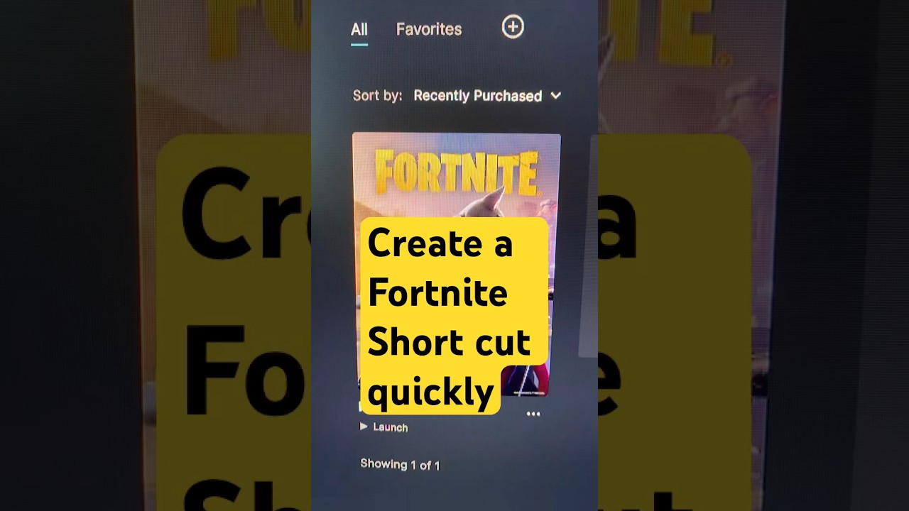 Add Fortnite Shortcut To Desktop in 10 seconds