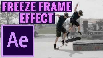 How To Freeze Frame Effect In After Effects CC