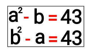 A Nice Algebra Problem || a=? || b=?