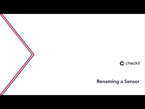 How to Rename Sensors in the Control Centre - YouTube