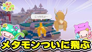 ぽこあポケモン】メタモンついに空を飛ぶ【親子でゲーム実況part11