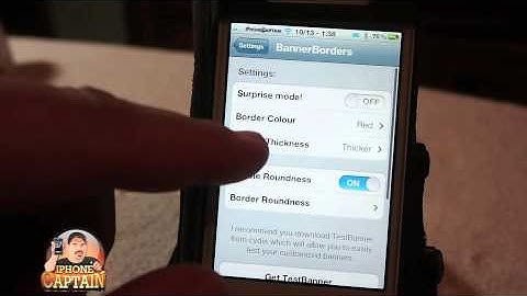 BannerBorder Cydia Tweak[FREE]: Add Color Border Notifications