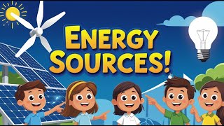 ENERGY SOURCES – Powering Our World! ⚡🌍 | Kiddie Science Toon
