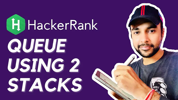 HackerRank - Queue Using Two Stacks | Full Solution with Examples and Visuals | Study Algorithms