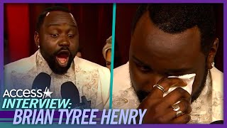 Brian Tyree Henry CRIES Over Acting Teacher’s Video Message At 2023 Oscars (EXCLUSIVE)