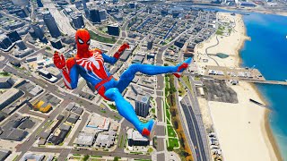 GTA 5 SPIDERMAN RAGDOLLS |  GTA V SPIDERMAN Ragdolls 4k Compilations funny moments jumps/fails ep38