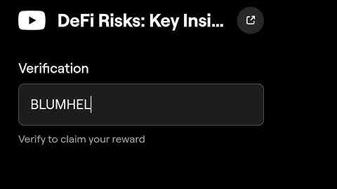 DeFi Risks: Key Insights Blum Code | Blum Code DeFi Risks: Key Insights | Blum Youtube Video Code