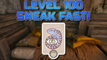 THE FASTEST WAY TO REACH LEVEL 100 SNEAK IN OBLIVION REMASTERED!
