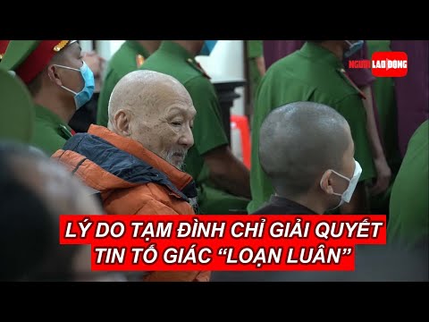Video Lý do tạm đình chỉ giải quyết tin báo, tố giác 