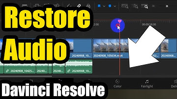 How to restore the sound? Accidentally deleted entire Audio track (Davinci Resolve, Match Frame)