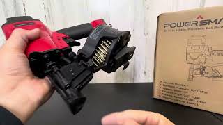 Power Smart Pneumatic Coil Roof Nail Gun Review