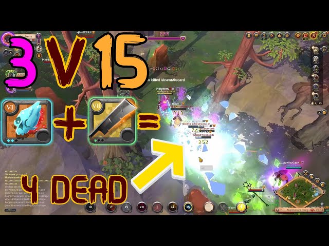 2 vs blob l Albion Online Outnumbered PvP l Smallscale 