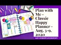 Plan with me - Classic Happy Planner - Aug. 3-9, 2020