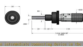 Starrett 261L Micrometer Head, Non-Rotating Spindle, 0-0.5" Range, 0.001" Graduation, +/-0.0001" Ac