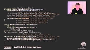 DevBytes   Android 4 4 Immersive Mode