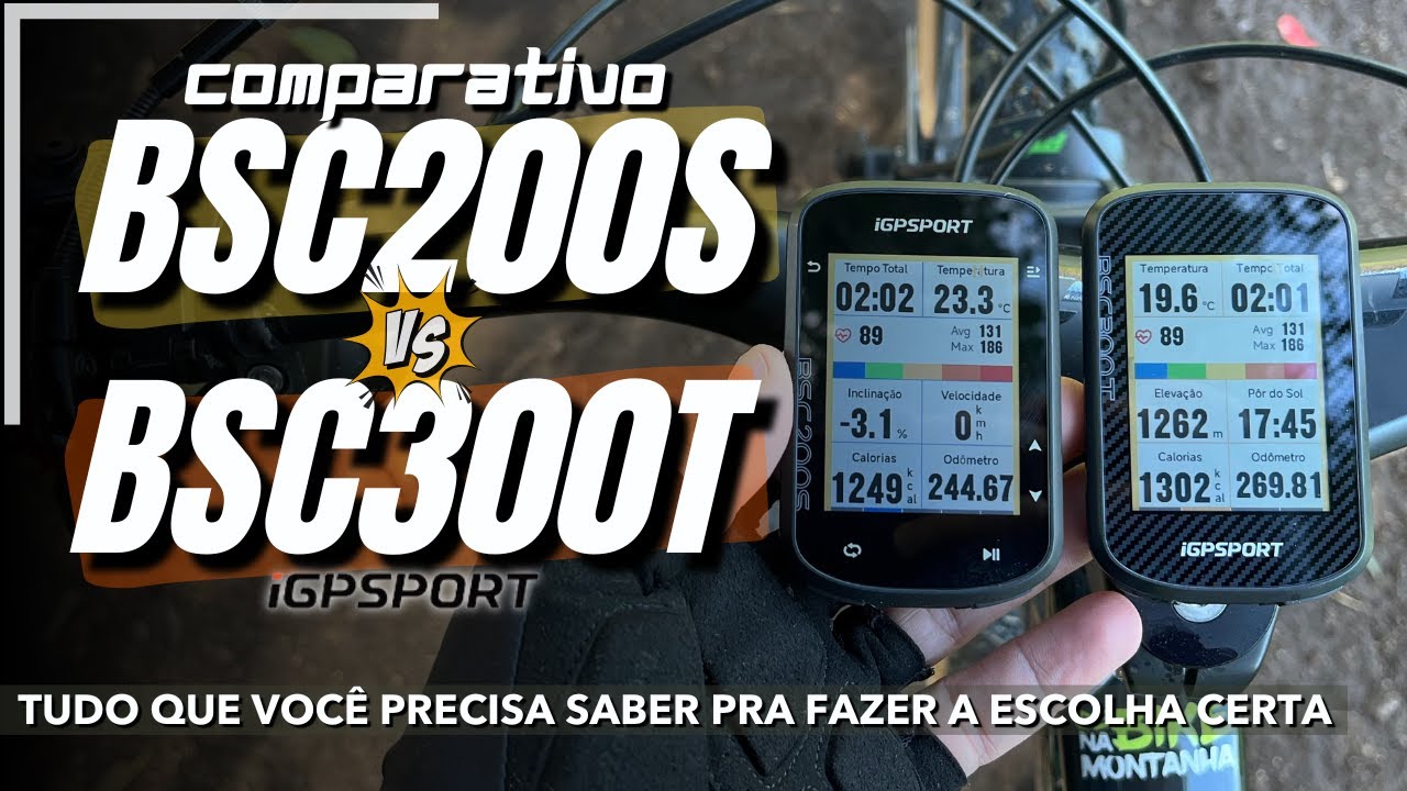 COMPARATIVO BSC200S x BCS300T, os ciclocomputadores mais novos da IGPSPORT