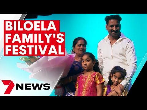 Biloela finally able to welcome back refugee family with festivities | 7NEWS