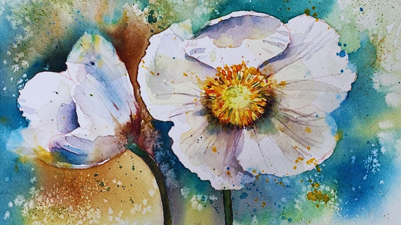 Как рисовать фон акварелью