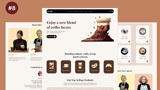 Responsive Coffee Shop Web Design: Part 8 Table Book Section|| HTML,CSS,JS Tutorial||Feature website