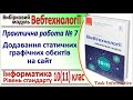 Практична №7. Додавання статичних графічних об’єктів | Модуль Вебтехнології | 10(11) клас | Речич