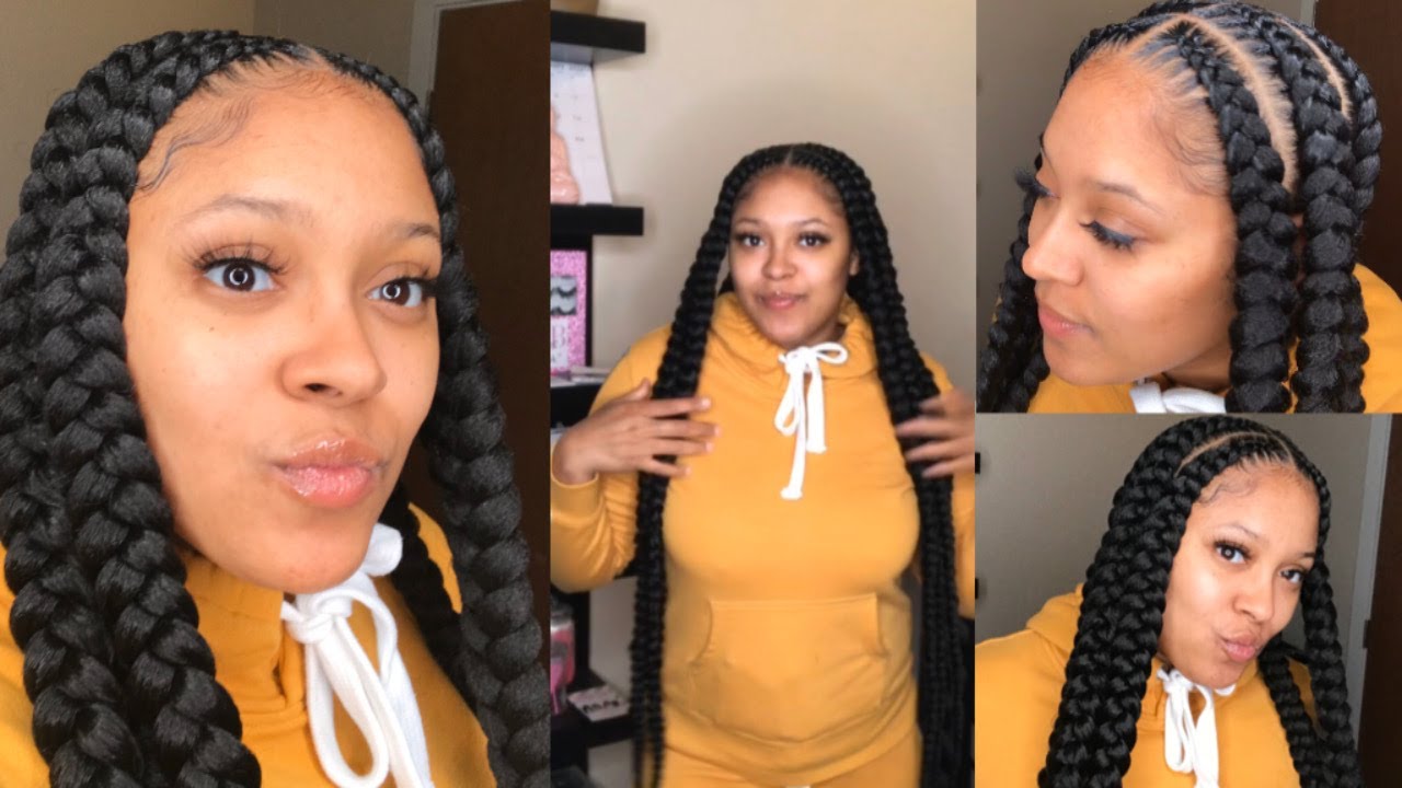 Pop Smoke Braids Tutorial Jumbo Extra Long - YouTube.