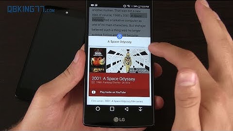Google Chrome Touch to Search Demo