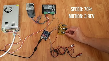 Motion of Stepper controlled by arduino via potentiometer