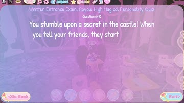 ANSWERS for ❄ICE🥶 ELEMENT ROYALE HIGH NEW CAMPUS 3 UPDATE