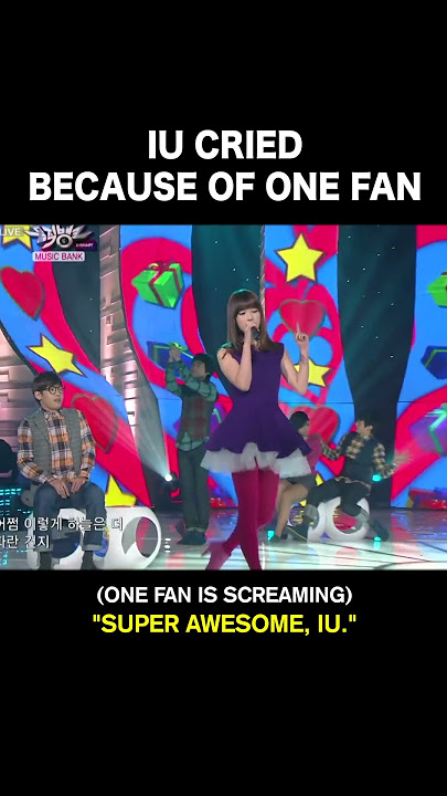 IU cried because of one fan