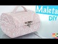 DIY - Caixa Organizadora Maleta | Feita com caixa de sapato