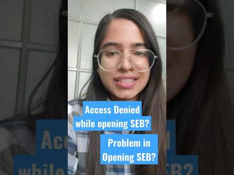 Access Denied while opening SEB? Problem in opening SEB? | Technical Guidance #shorts #ytshorts