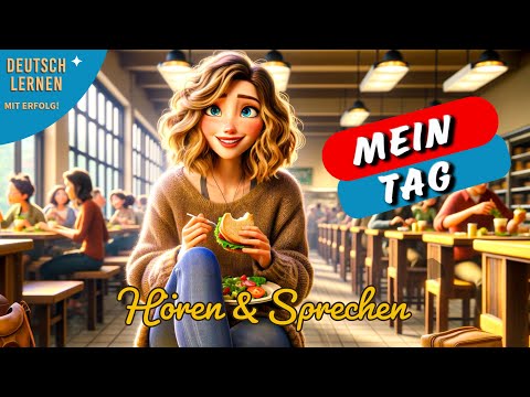 Mein Tag| Deutsch Lernen | Geschichte \u0026 Vokabeln