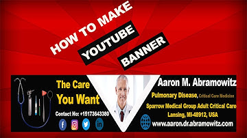 How to Make a YouTube Banner or Channel Art by Photoshop-Photoshop Tutorial