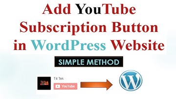 How To Add YouTube Subscription Button in WordPress Site