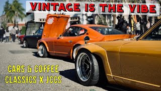 WILD Datsun 240Z’s HARD PARKED at Cars & Coffee Classics ft. JCCS | Oldskool JDM旧車 & KAIDO RACERS 4K