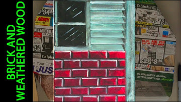 Theatre Scenic Painting Ep. 1 Brick and Weathered Wood