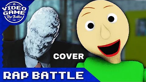 Slenderman vs Baldi's Basics - Video Game Rap Battles COVER