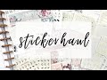 Chatty Sticker Haul | Crafts By Thaowie, Sadie's Stickers, Sweetbellaxoxo & Happy Planner!