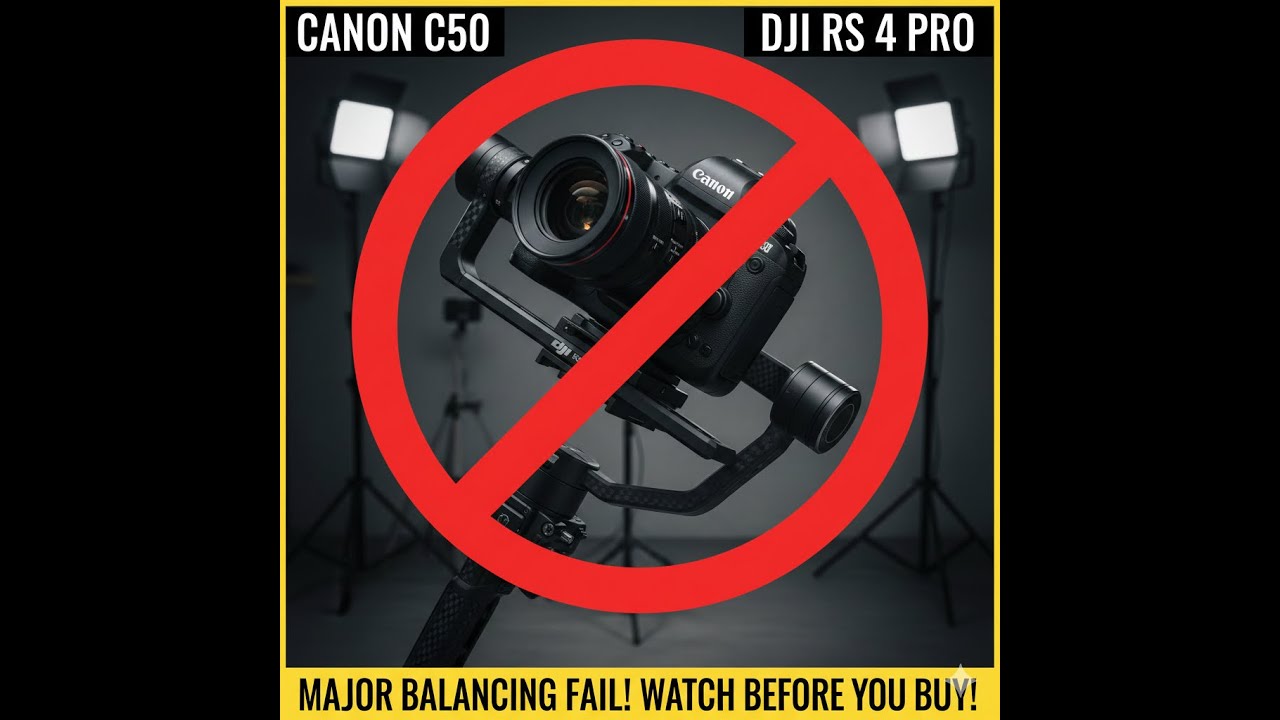 FAIL! The Canon C50 CAN'T Balance on the DJI RS 4 Pro! (MAJOR PROBLEM)