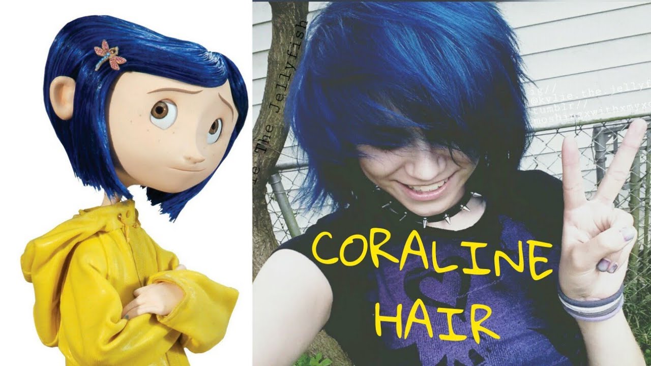 DYING MY HAIR LIKE CORALINE | Kylie The Jellyfish - YouTube