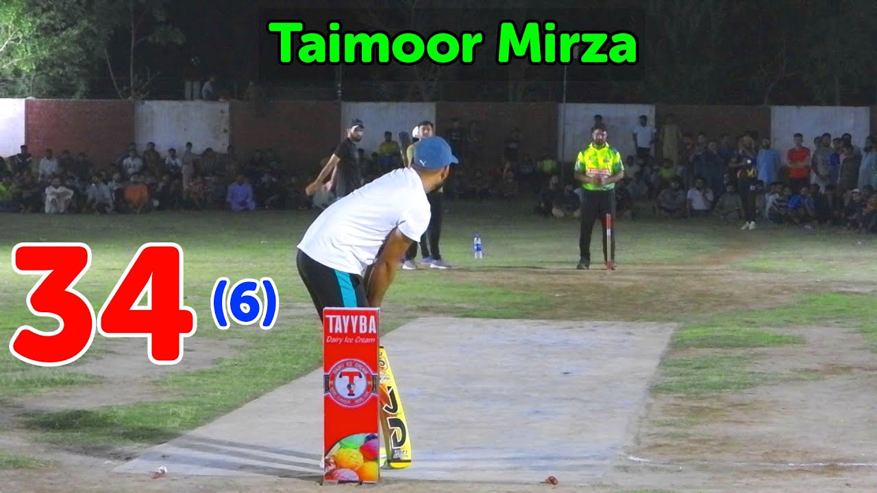 Need 34 Runs in 6 Balls Tamour Mirza vs Gujar BIG Single Wicket Match ...