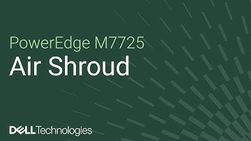 How to replace the air shroud on a PowerEdge M7725