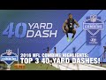 Top 3 Fastest RB 40-Yard Dashes | 2016 NFL Combine Highlights