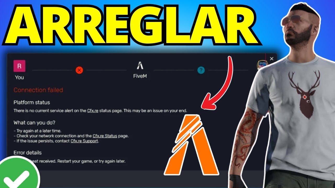 Cómo solucionar un error de conexión en FiveM