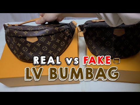 LV Bum bag Real vs Fake🤔 How to spot a fake louis vuitton bag😳 How to  know a fake louis vuitton 